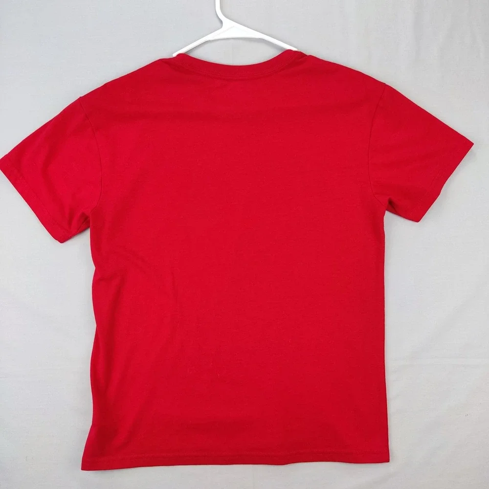 Athletic Works T-Shirt Mens Small Red Short Sleeve‎ Crew Neck Solid Activewear